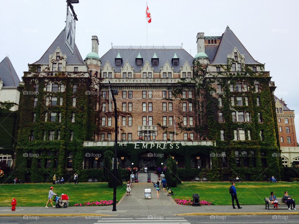 The Empress. The Empress Hotel in Victoria, Canada