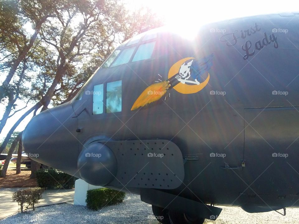 Eglin air force base Niceville Florida Sunday stroll around war machines
