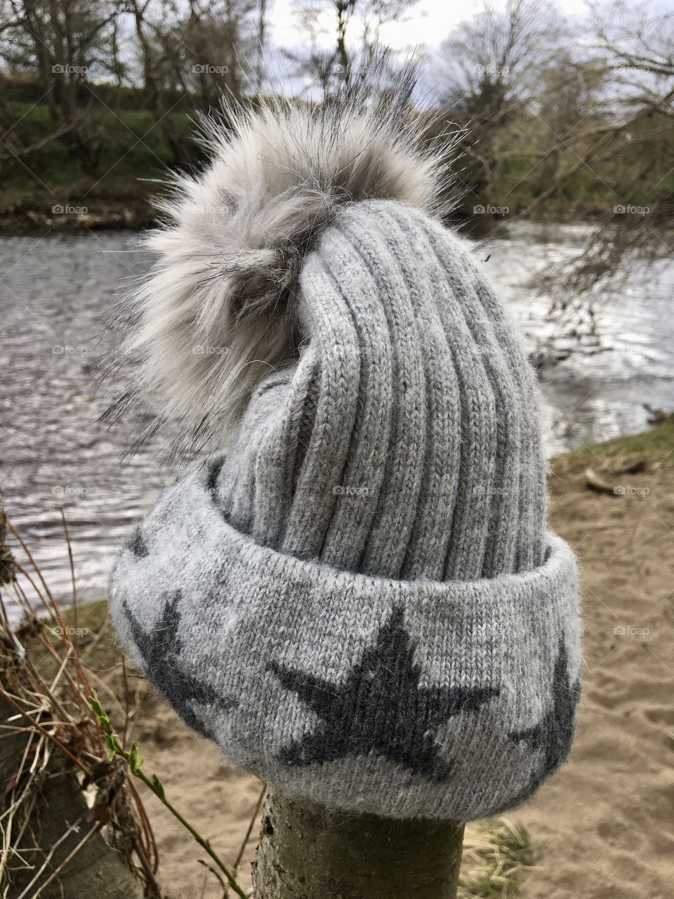 My hat for H ... wore for the start of my 1hr allotted exercise but I took it off as the sun made an appearance 