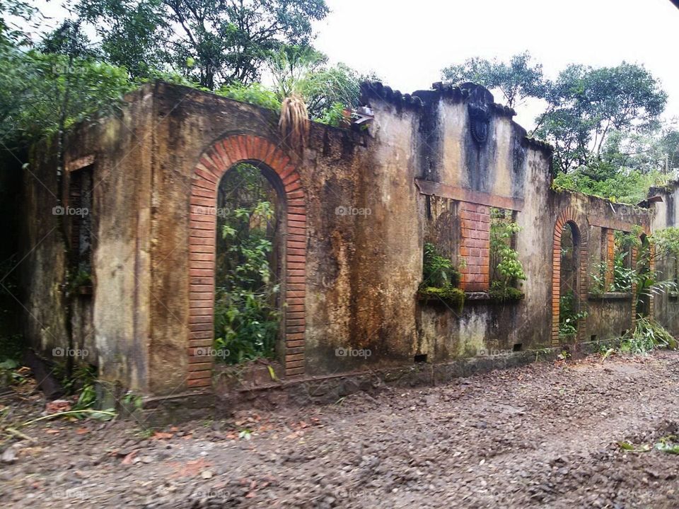 Ruins of the old fort at Archipelago Fernando de Noronha