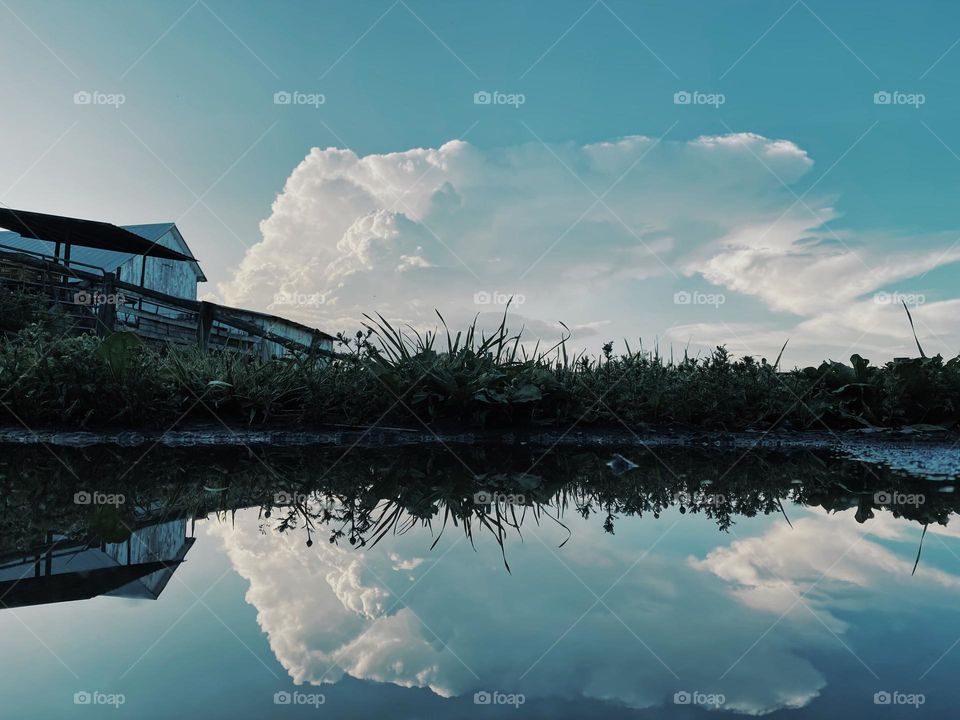 Cloud reflection 