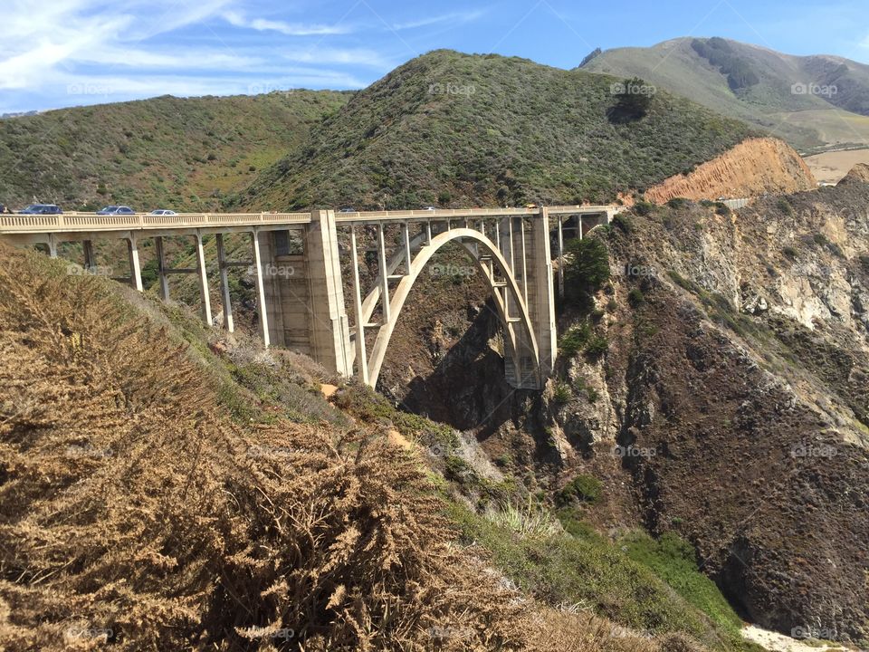 Famous bixby
Bridge on the big sur,California