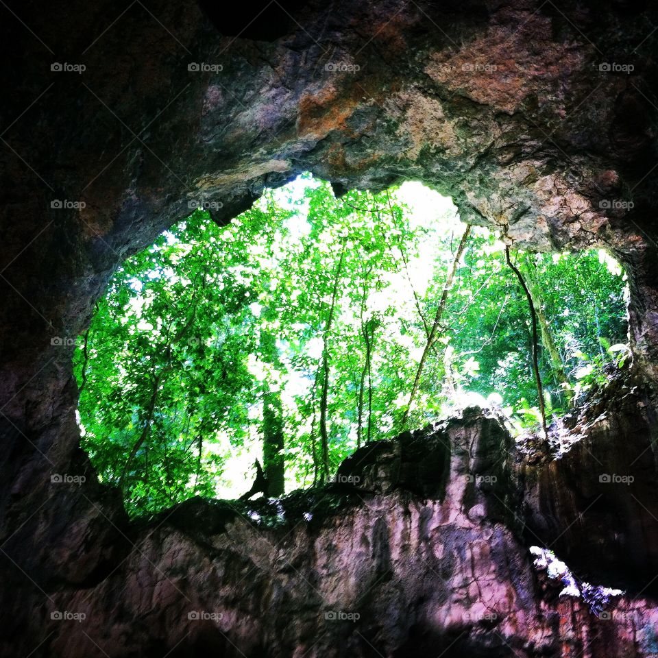 The Eye of the Cave . Taken in the beautiful Dominican Republic near Samana 