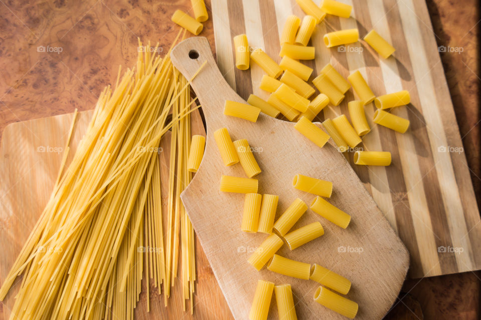 Different types of pasta