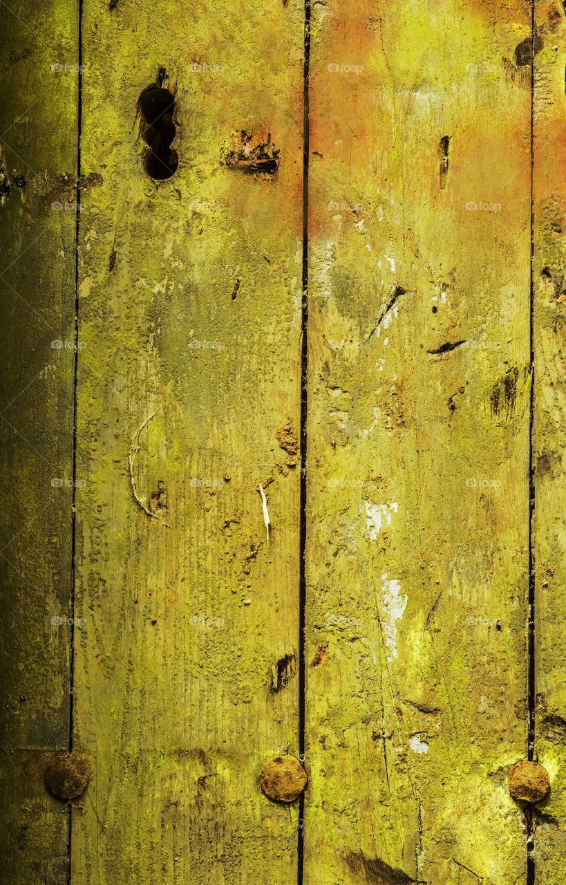 Old wooden door