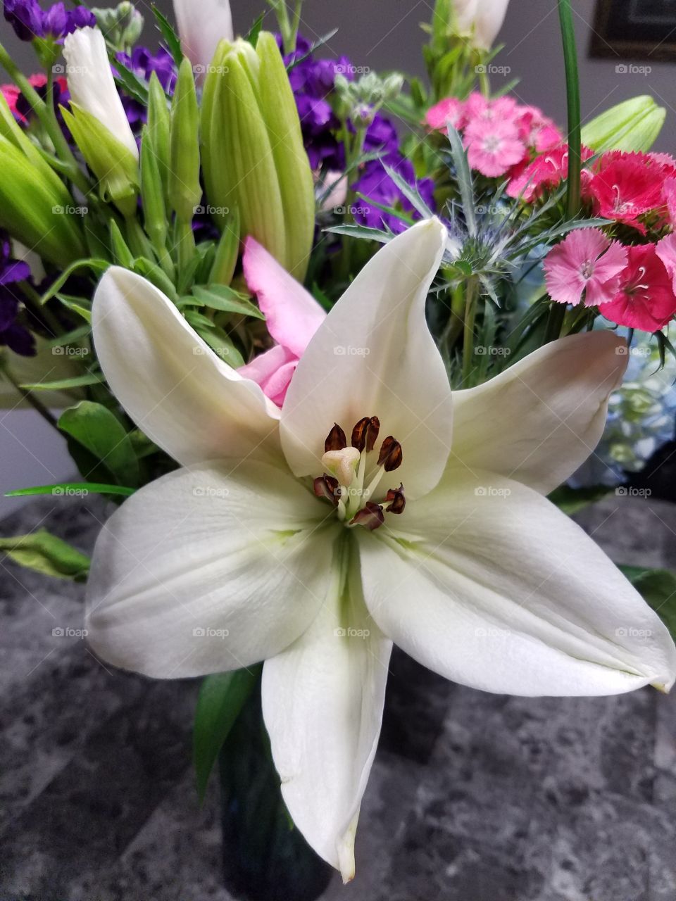 Birthday bouquet of flowers