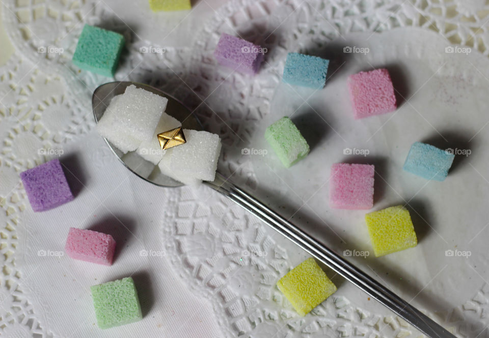 teatime colorful sugarcubes