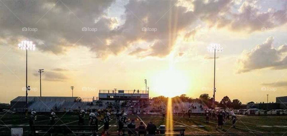 sunset touchdown