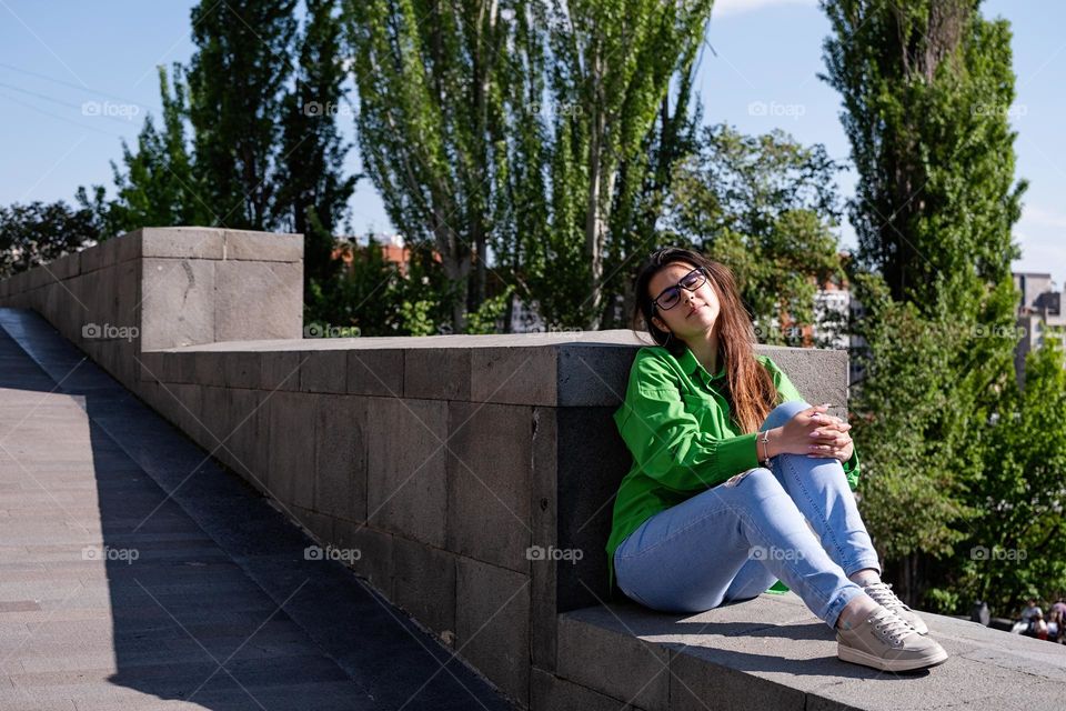 woman meditating