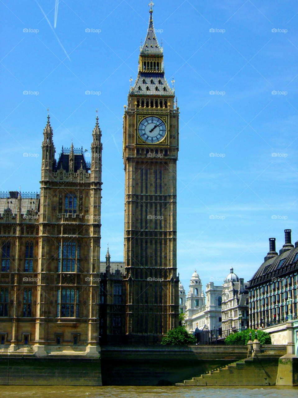 london uk building clock old by angeljack