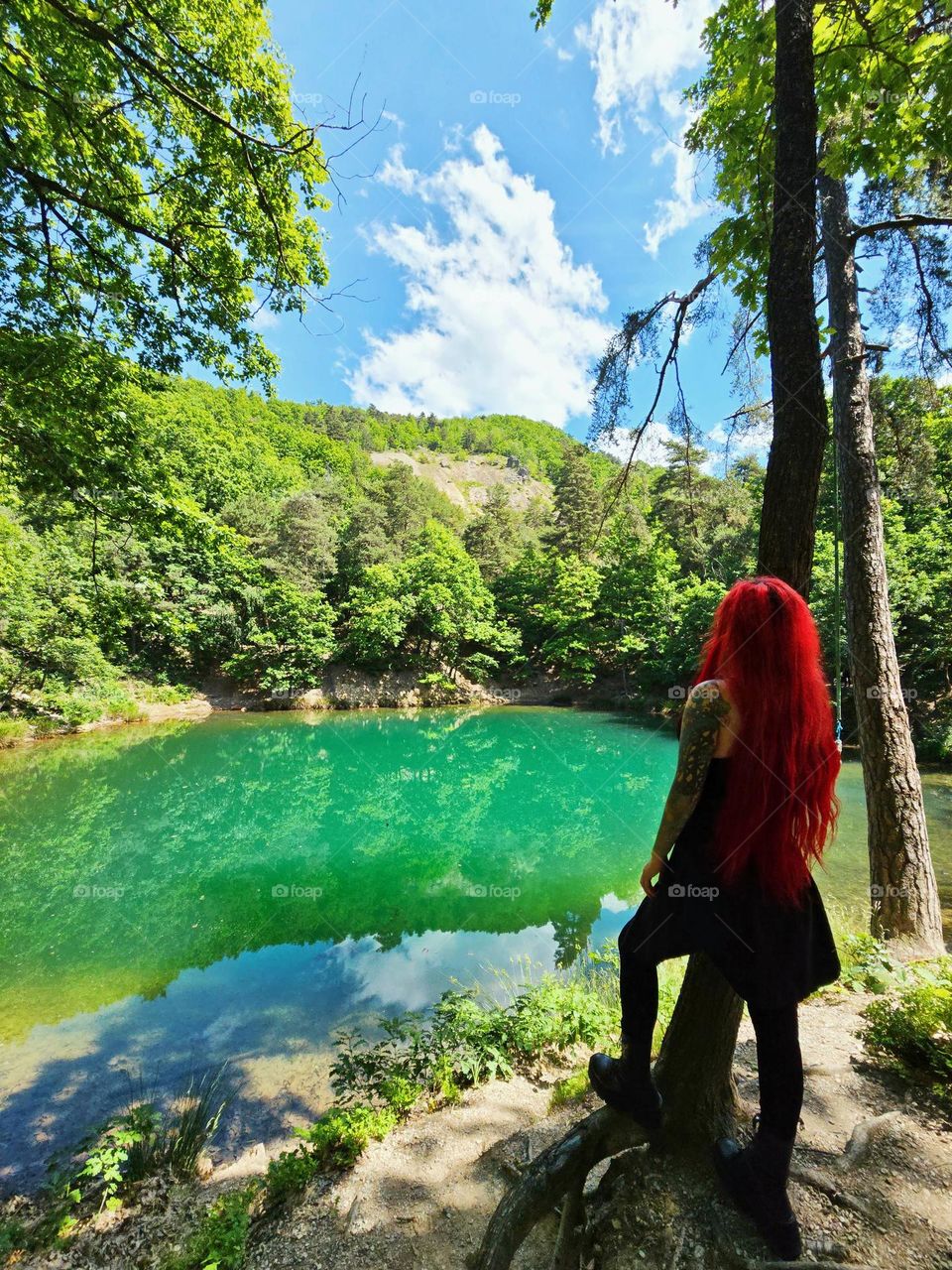 Nature, Blue Lake. Romania