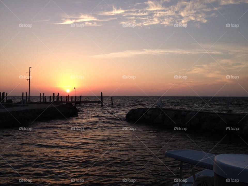 Sunset in the Florida keys