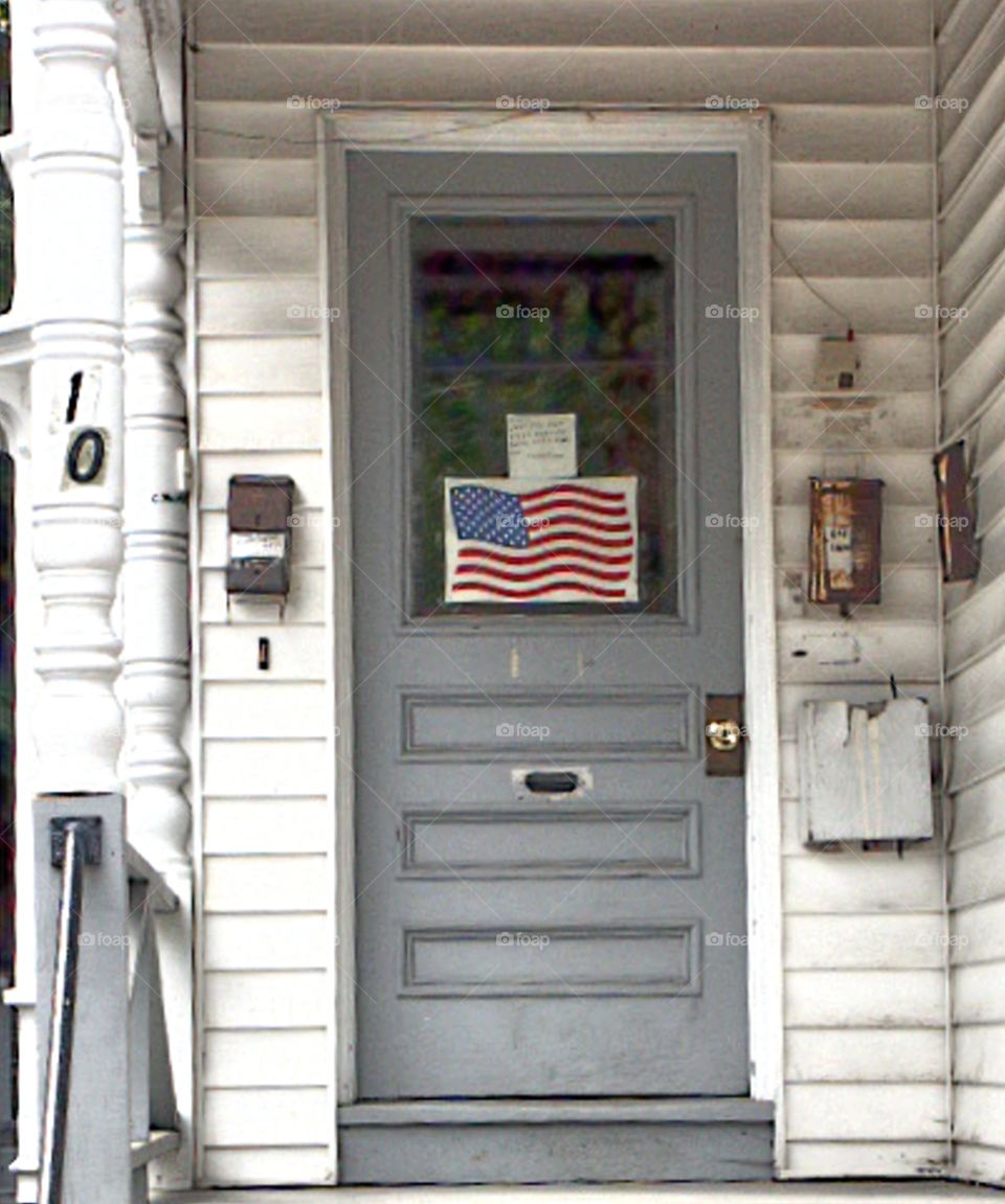 Flag door