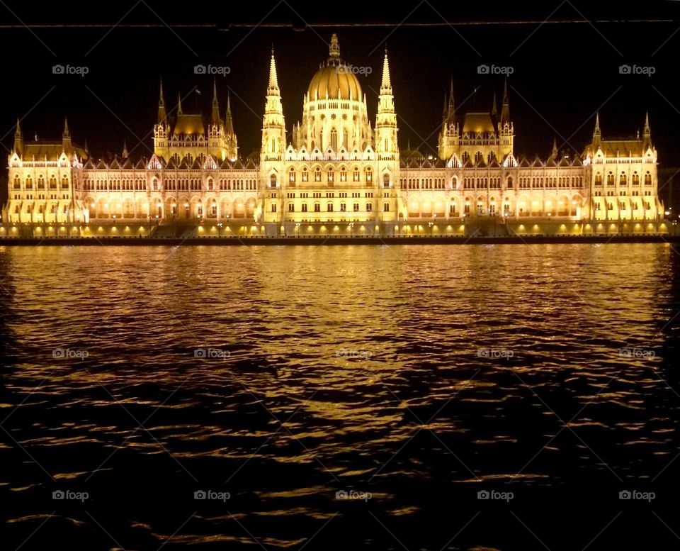 On the water in Budapest 