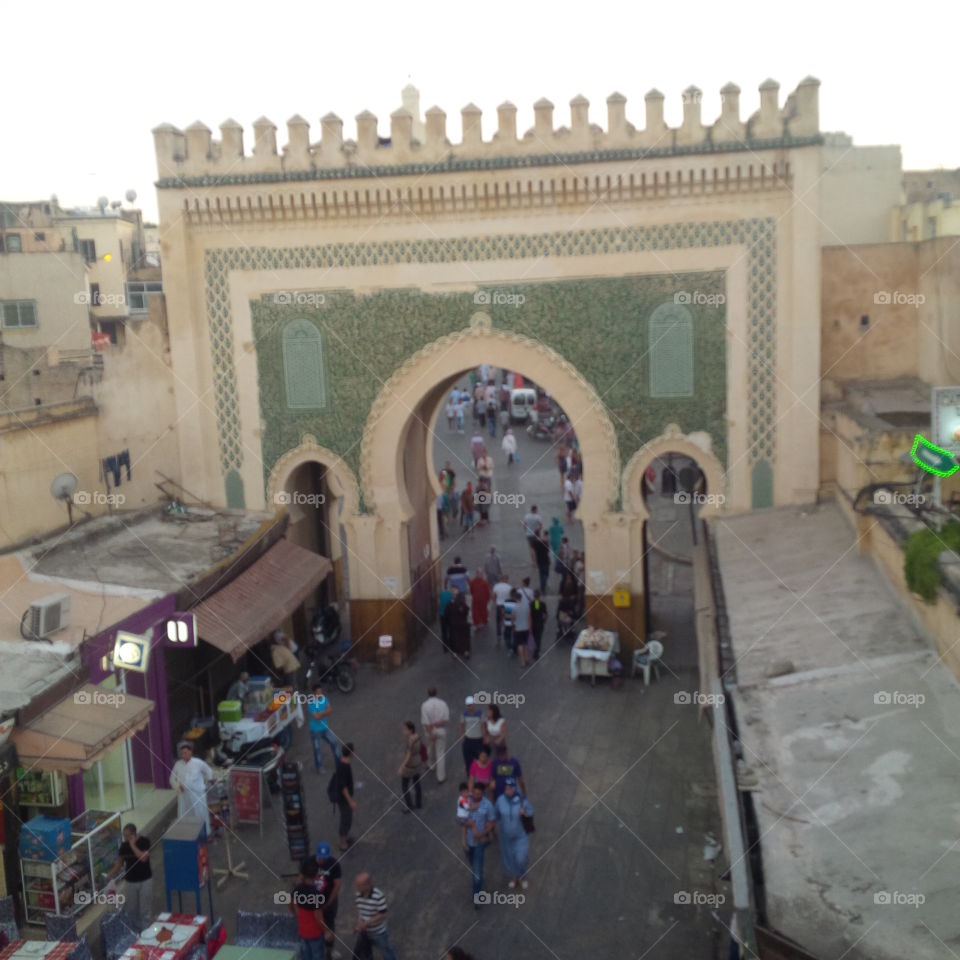 historical door of the medina