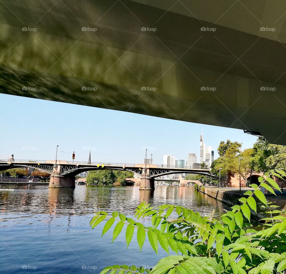 Under a bridge in Frankfurt/Main