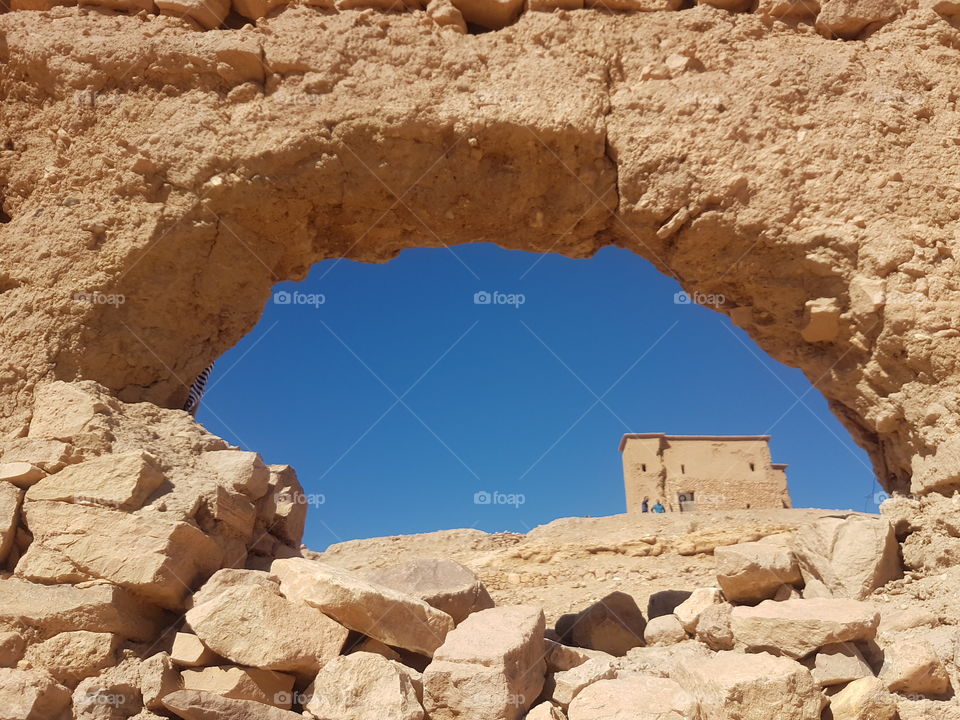 circular old arc made with stones