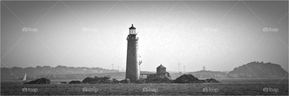 Lighthouse in Boston Harbor