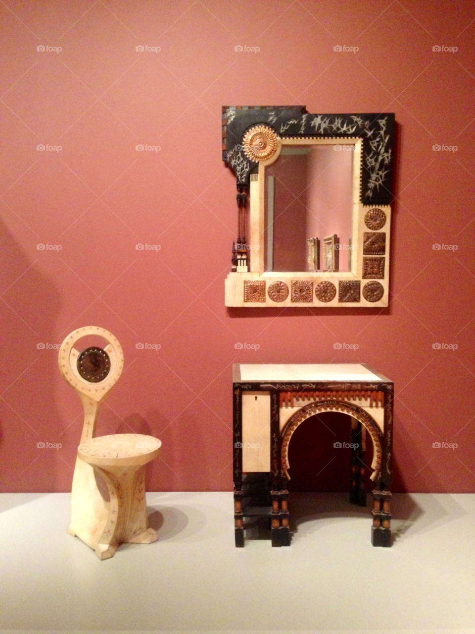 table chair art cute by mengzishiliu