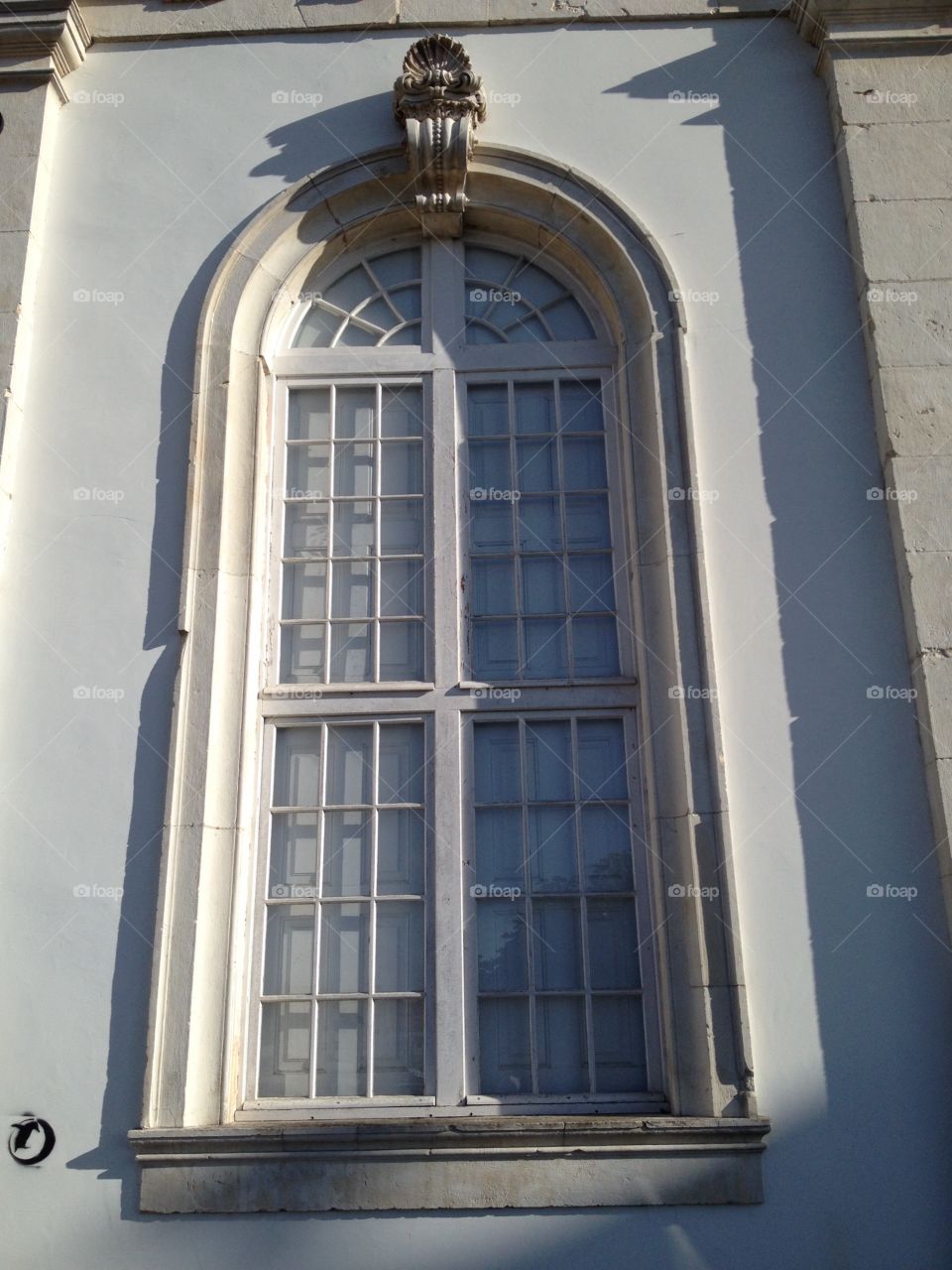 Big window of old building (18th century)