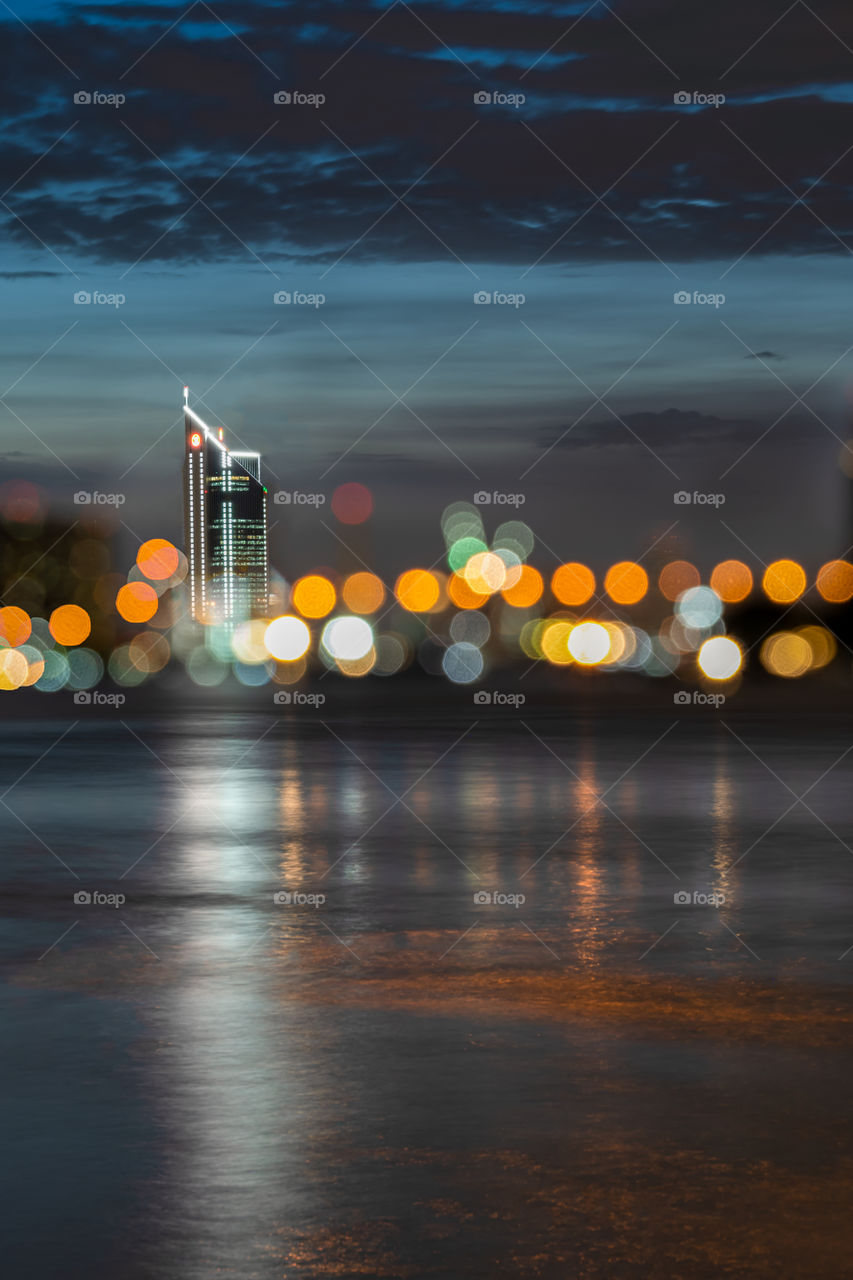 Modern and reflect on river