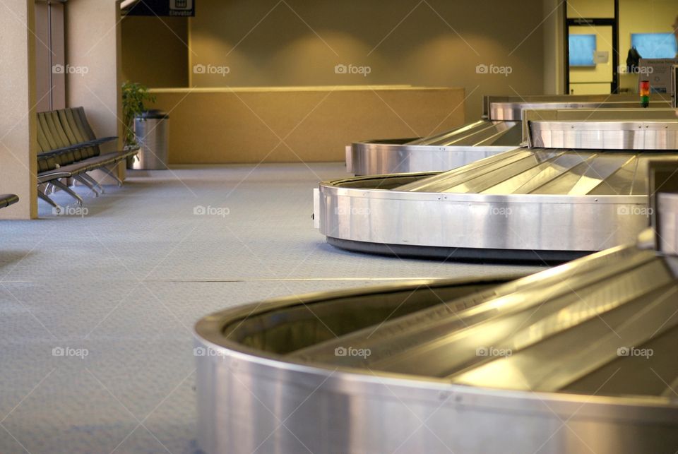 Baggage claim in airport