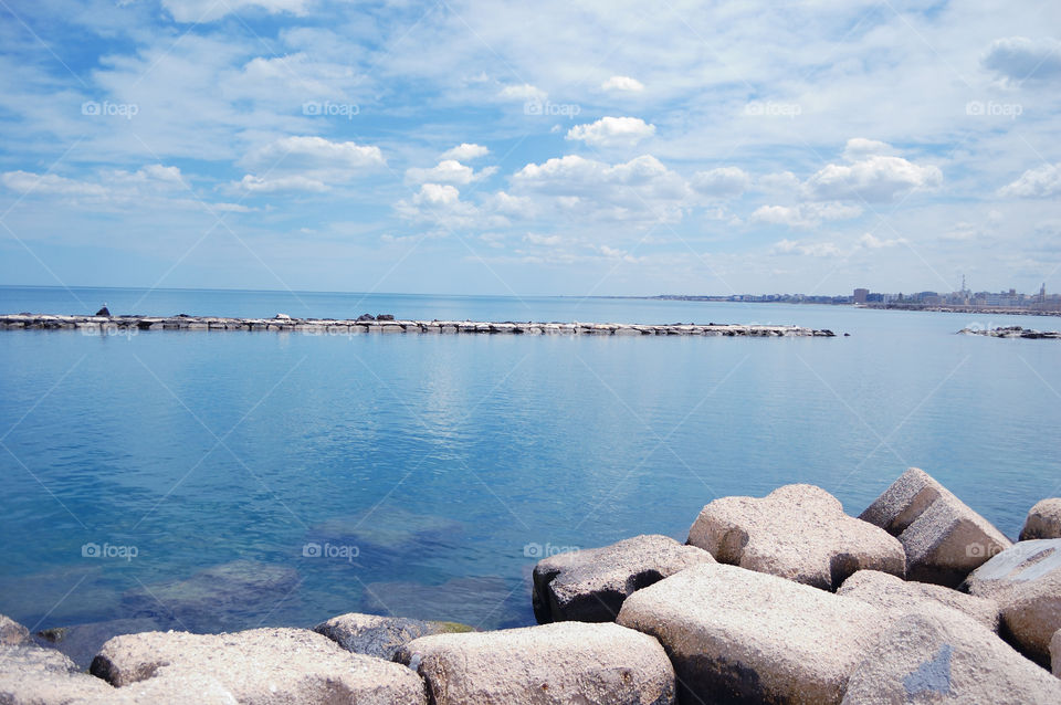 View of idyllic sea