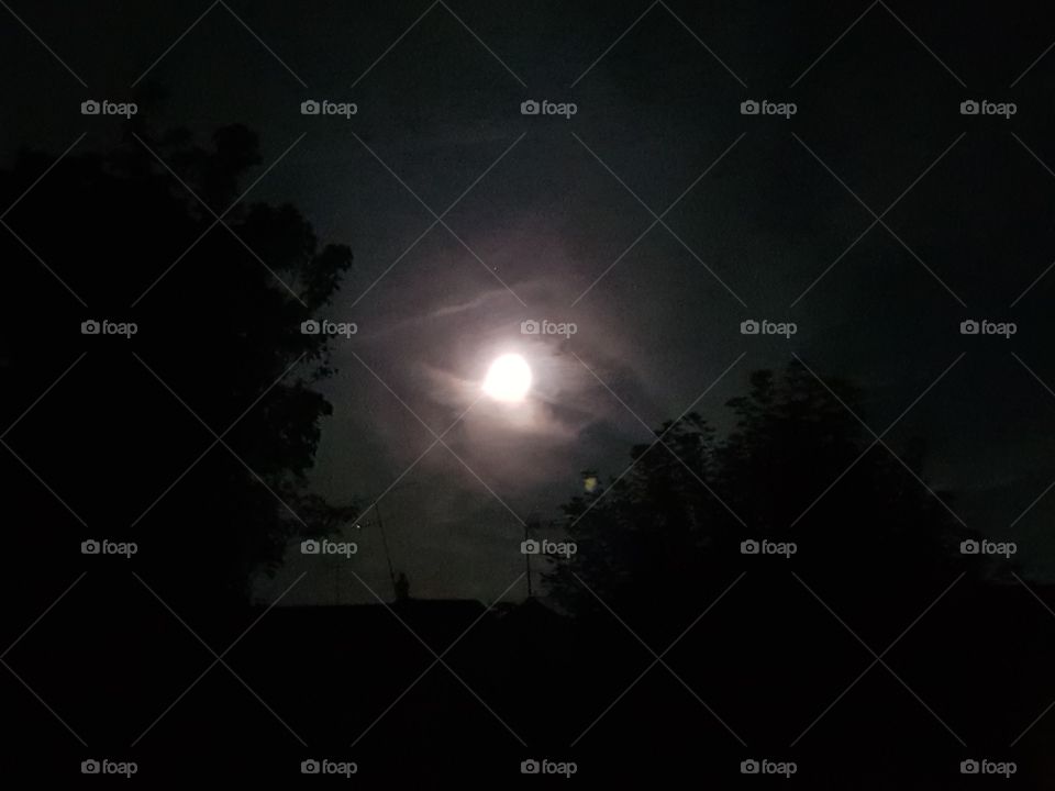 moon on the sky