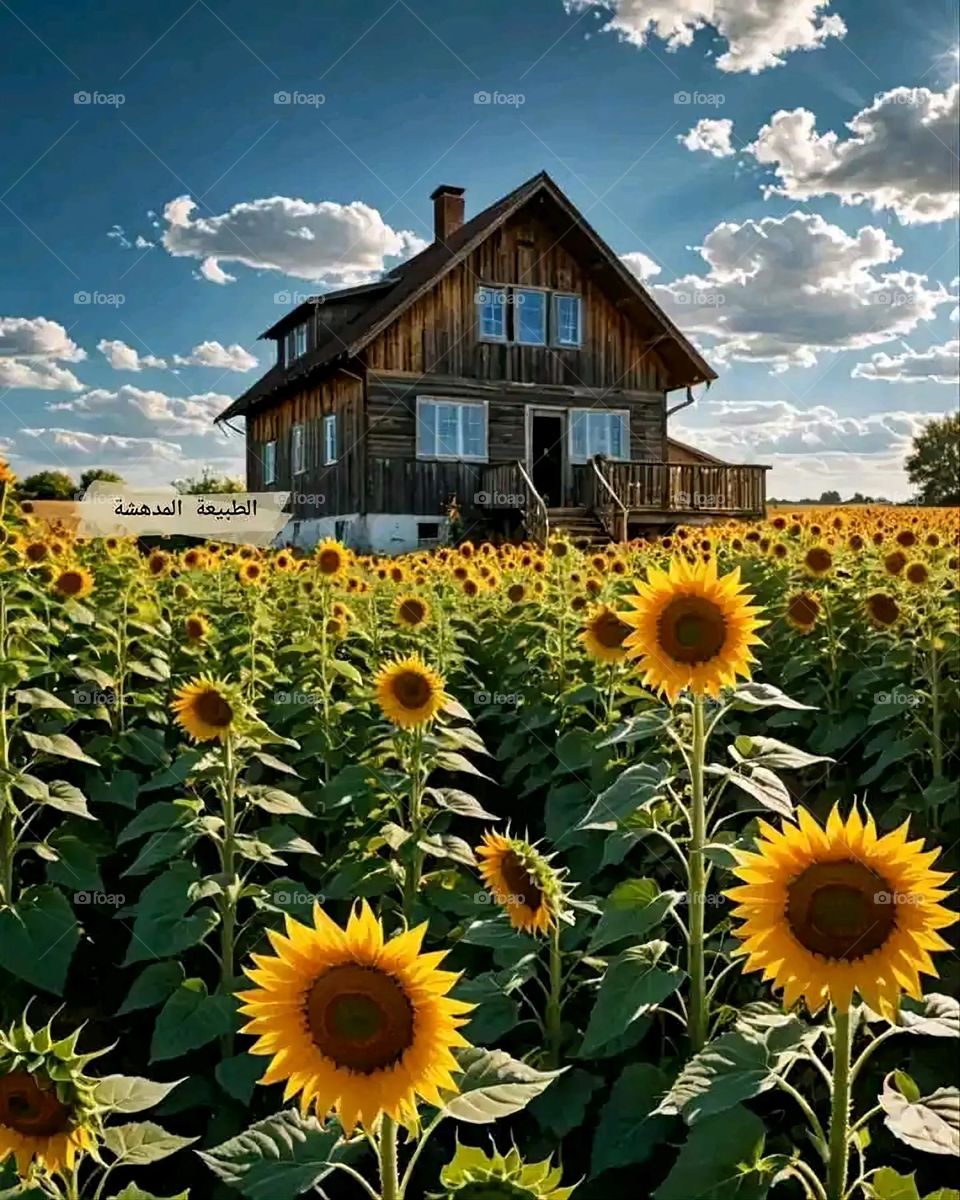 Glory be to God, the magnificent and picturesque view and the natural green trees are a view that is nothing more wonderful than it