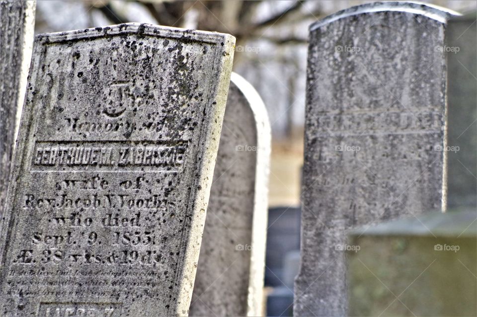 Old tombstones