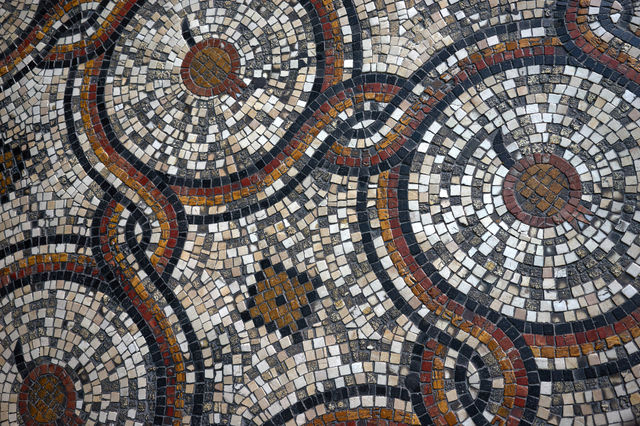 Mosaic in Byzantine style. 