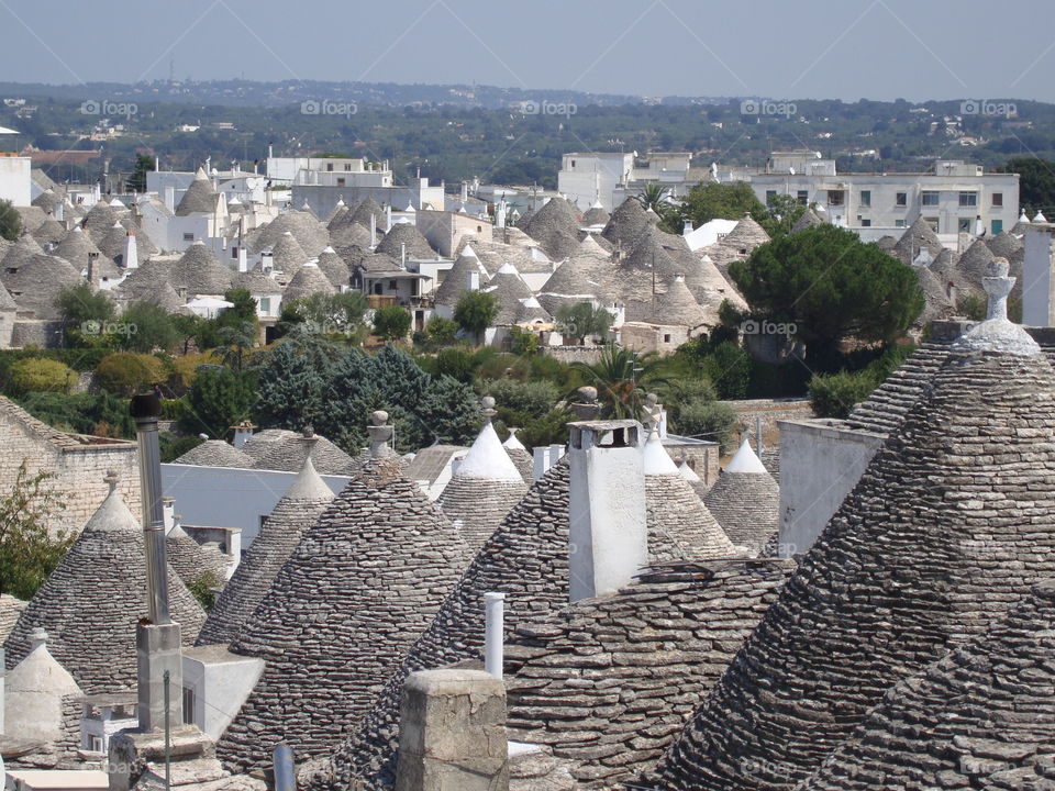 vue d'Alberobello dans les Pouilles