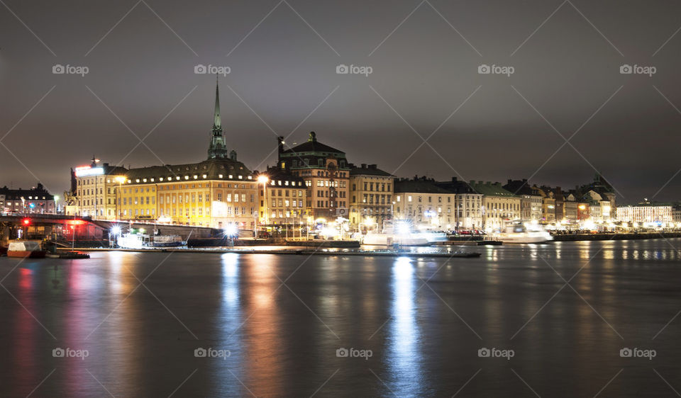 sky city stockholm water by vivid_photo