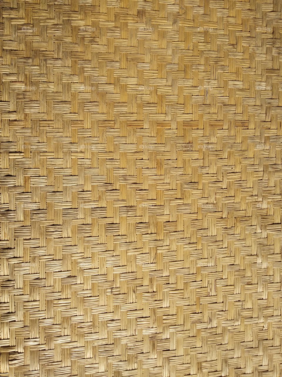 The pattern of weaved bamboo mat.