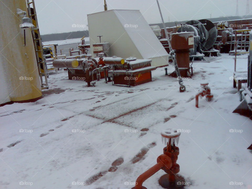 # my ship# forepeak# forecastle deck# frozen# cold# ice# narvik# Norway#