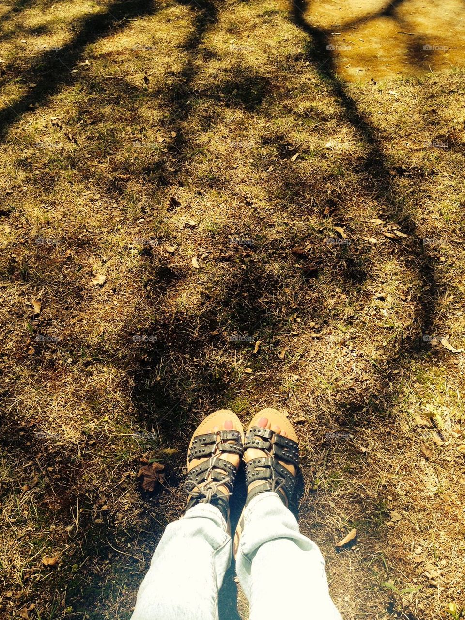 fashion jeans grass shadow by mizz_damaris