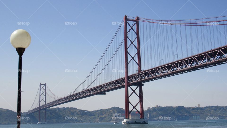 Beautiful View of Lisbon Bridge - Portugal