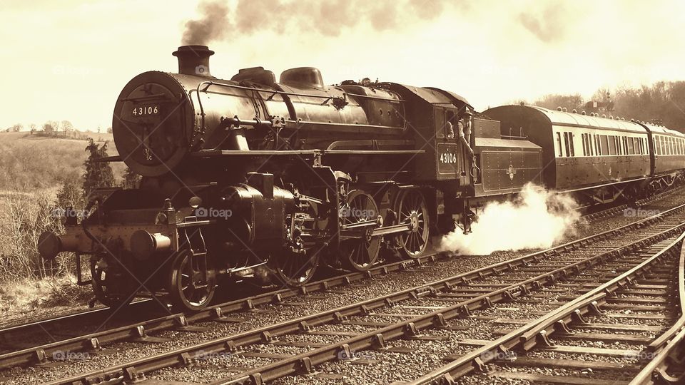 Train, Railway, Engine, Railroad Track, Locomotive
