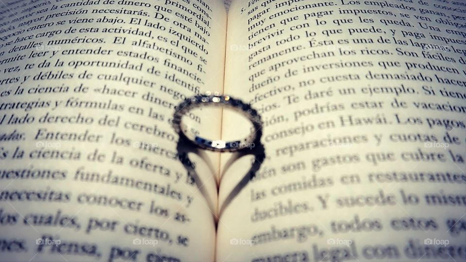 Ring#book#shadow#heart#letters#pages