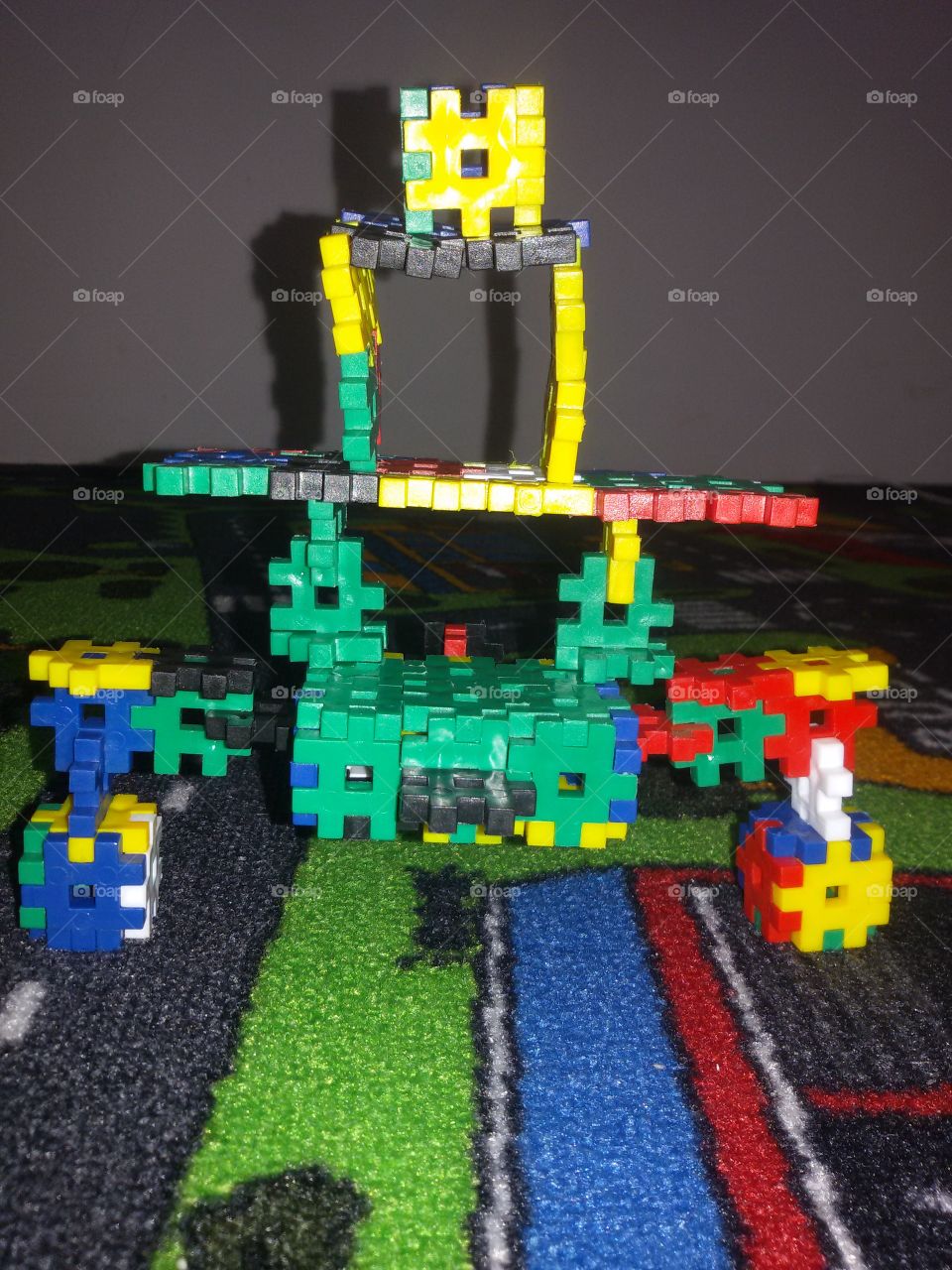 kids toy made of plastic cubes