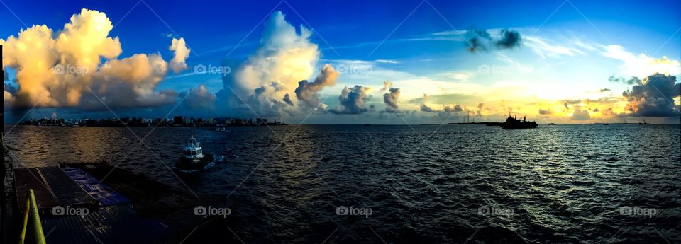 Scenic view of dramatic sky