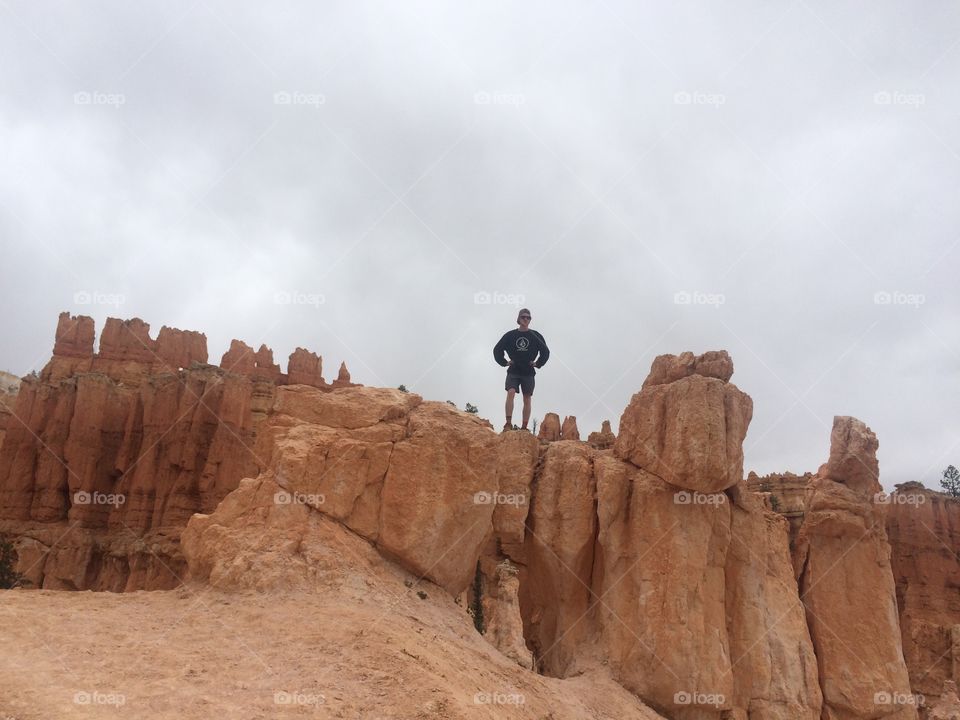 On a pedestal . Bryce Canyon 