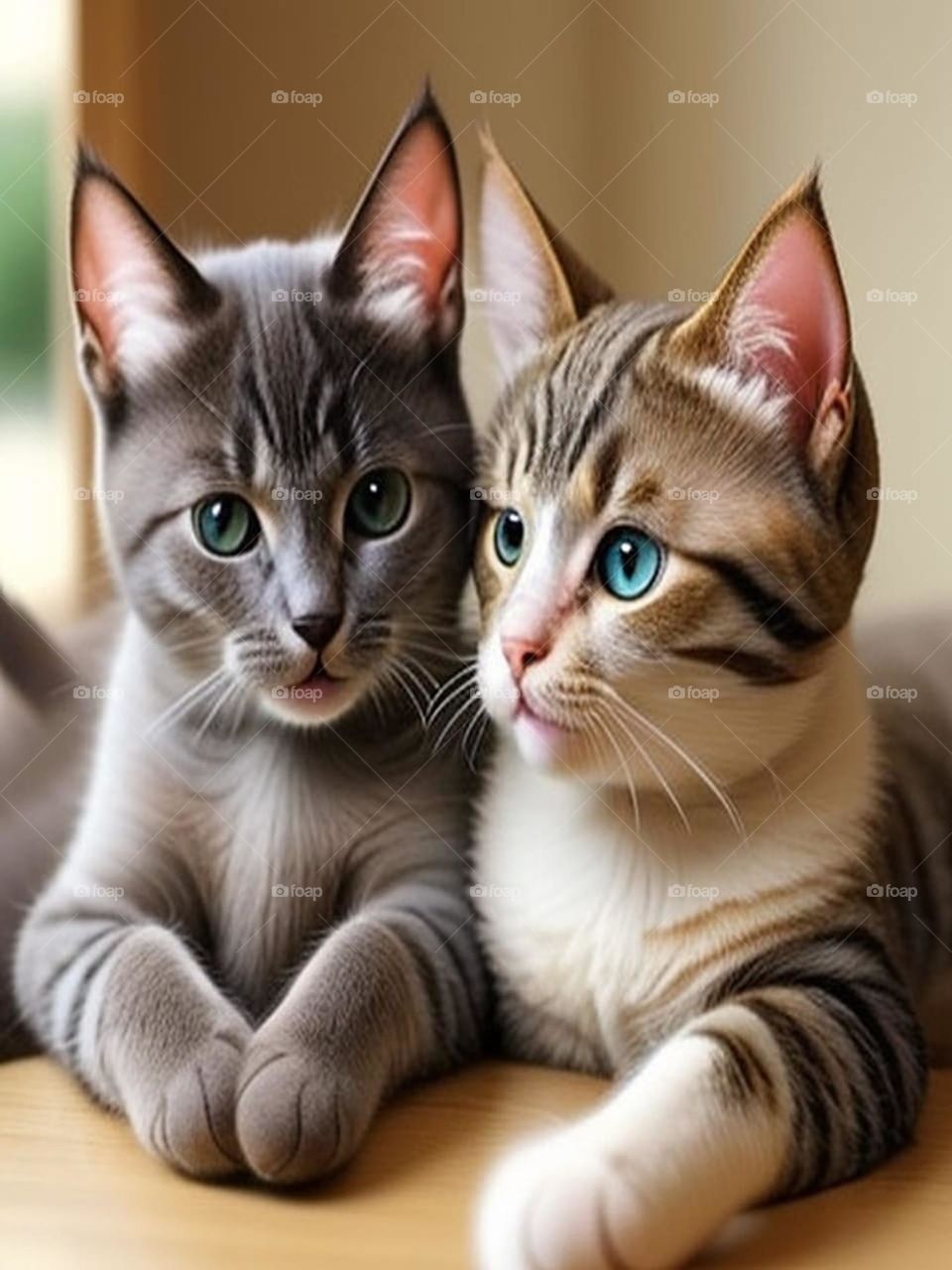 Two cute cats