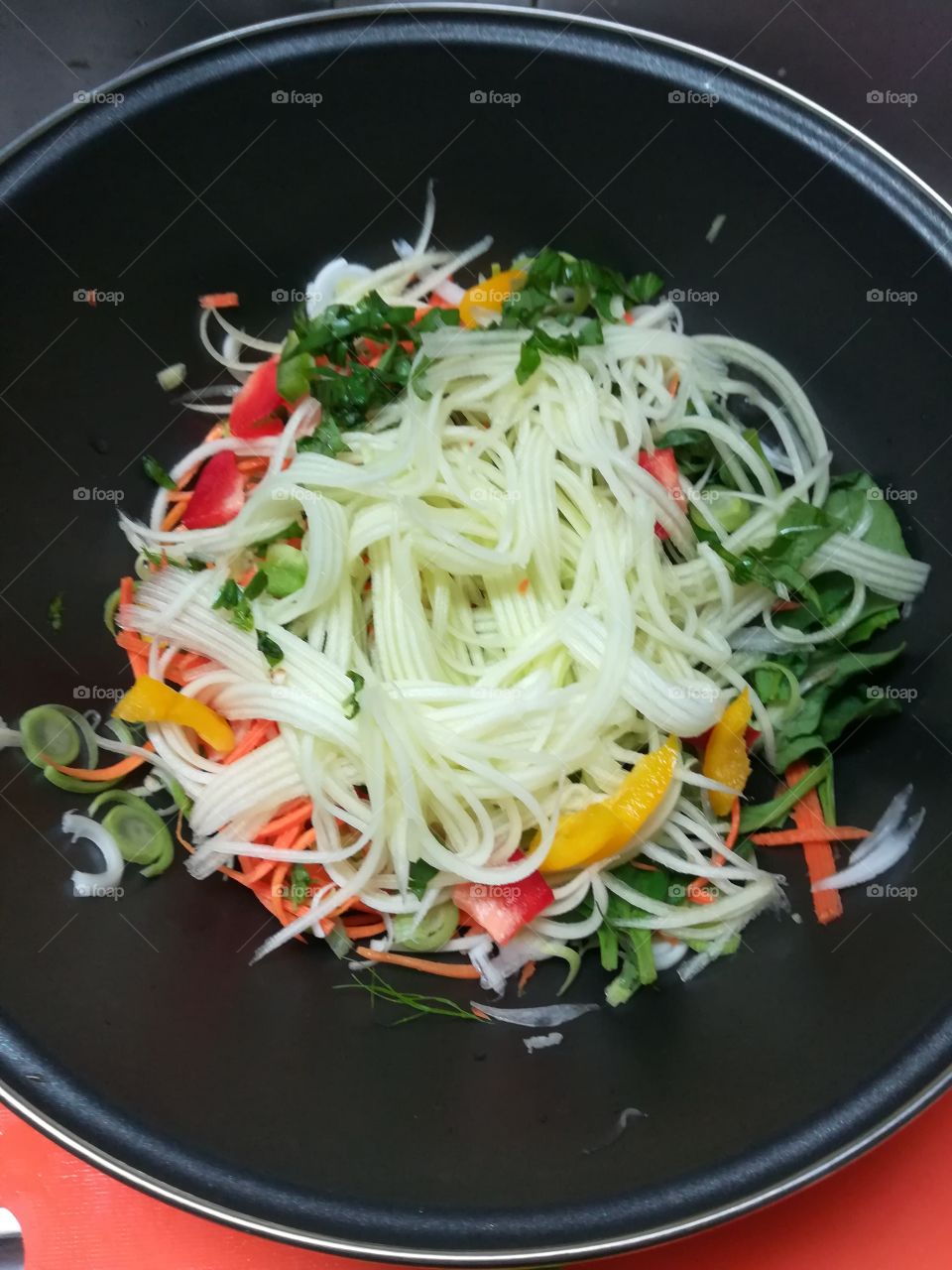 Saladas e vegetables