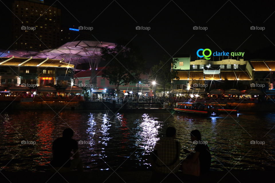 Clarke Quay Singapore Night