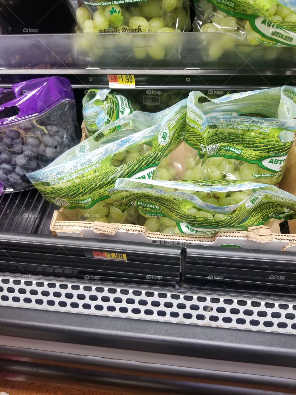 Grocery shopping for grapes
