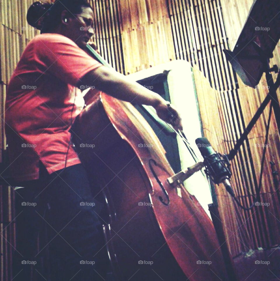 Contra bass session