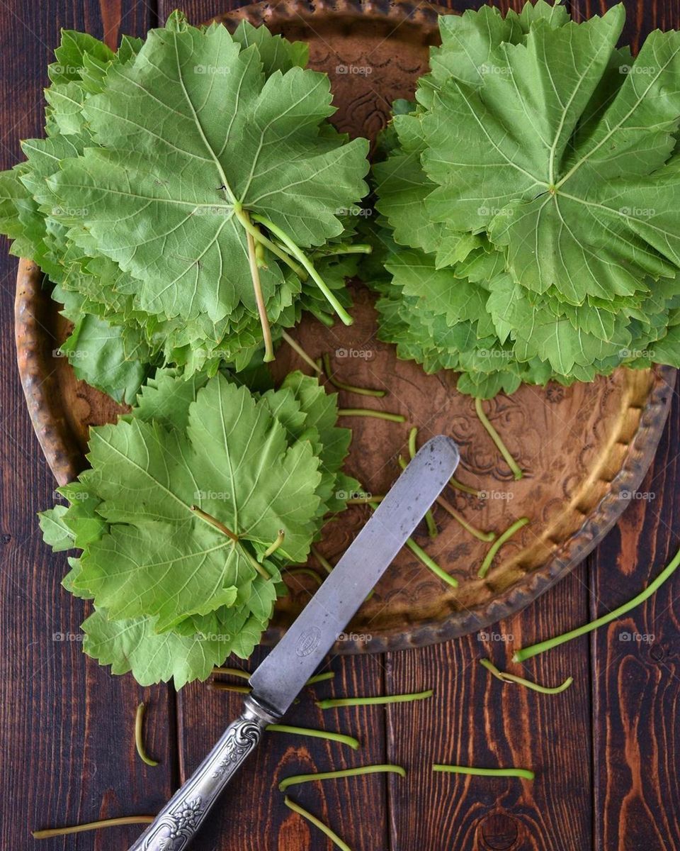 grape leaves