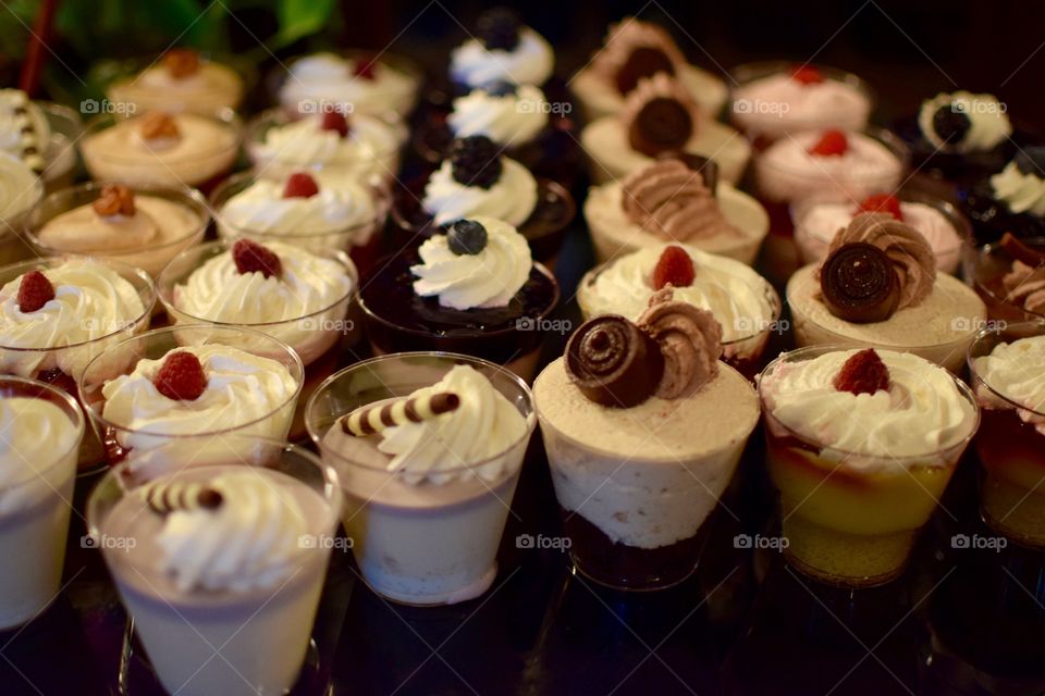 Pudding cups at the Mission Inn , Riverside Ca.