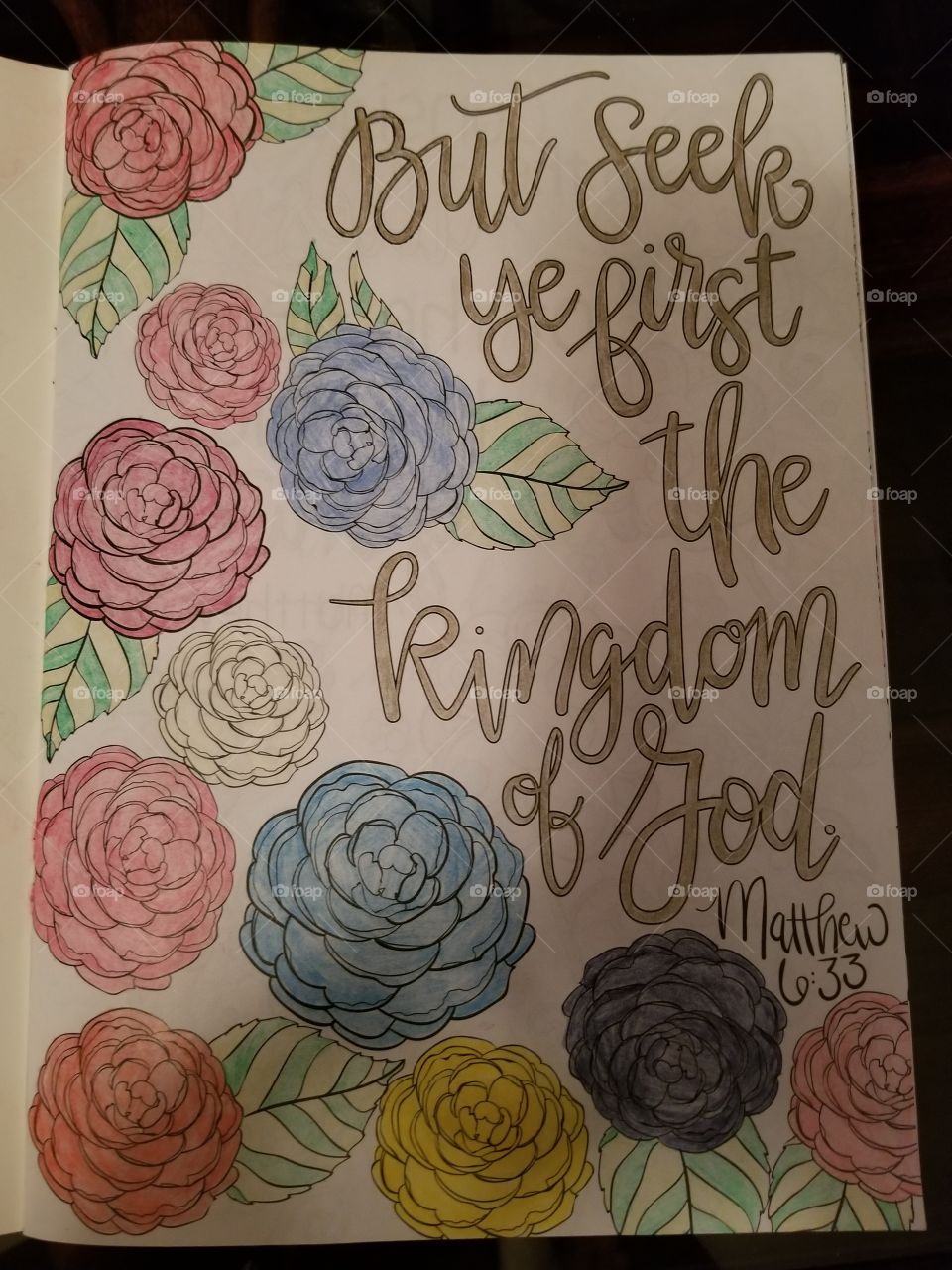 my artwork from the scripture coloring book